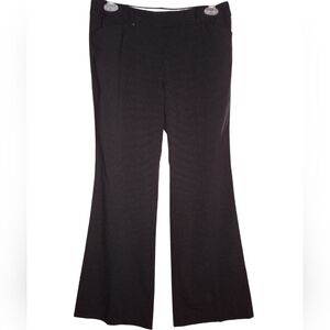 Women's George London Fit Black Pin Strip Dress Pants Slacks Size 12